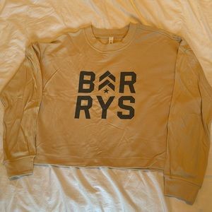 Lululemon Barry’s bootcamp yellow crop top